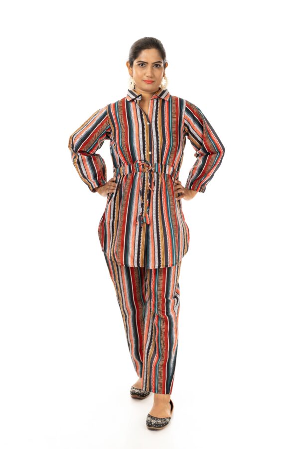 Women Printed  Cords ( Color : Black )