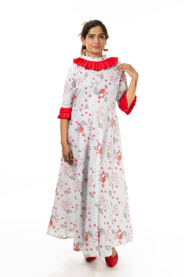 Women Printed A-Line Dress (  Color : L Green)